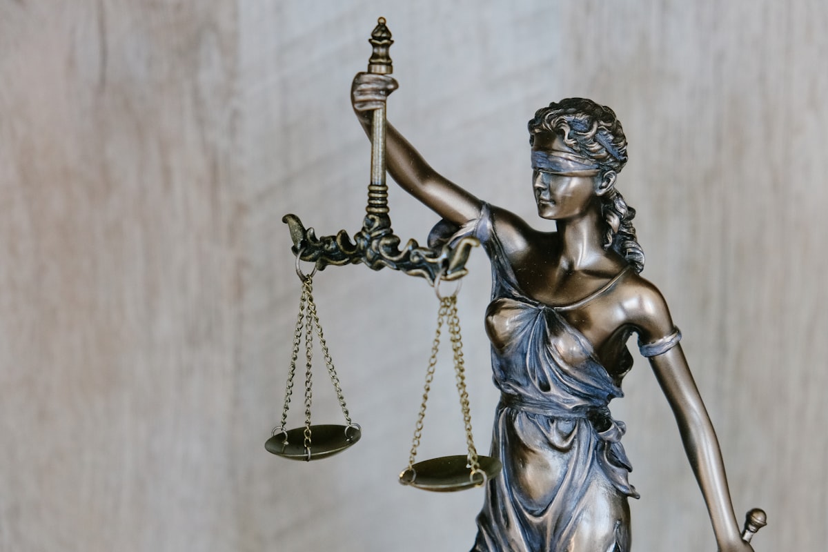 Judge's gavel on the bench